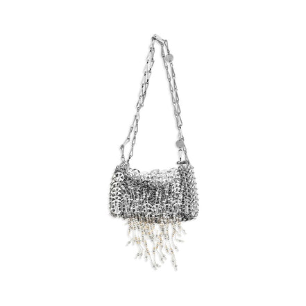 Rabanne Silver Stainless Steel Shoulder Bag