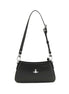 Vivienne Westwood Black Calf Leather Bos Taurus Shoulder Bag