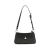 Vivienne Westwood Black Calf Leather Bos Taurus Shoulder Bag