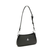 Vivienne Westwood Black Calf Leather Bos Taurus Shoulder Bag