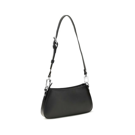 Vivienne Westwood Black Calf Leather Bos Taurus Shoulder Bag