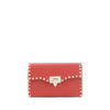 Valentino Garavani Red Calf Leather Bos Taurus Shoulder Bag