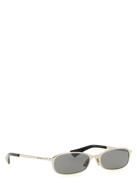 Saint Laurent Gray Acetate Sunglasses