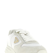 Prada White Polyamide Low Top Sneakers