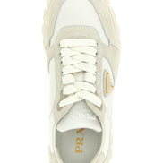 Prada White Polyamide Low Top Sneakers
