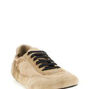 Prada Beige Polyamide Athletic Sneakers