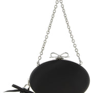 Self-Portrait Black Polyester Clutch Bag