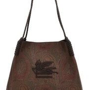 Etro Brown Cotton Tote Bag