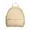 Coccinelle Beige Leather Womens Backpack