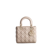 Dior Beige Lamb Leather Handbag