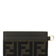 Fendi Brown Polyester Cardholder