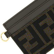Fendi Brown Polyester Cardholder