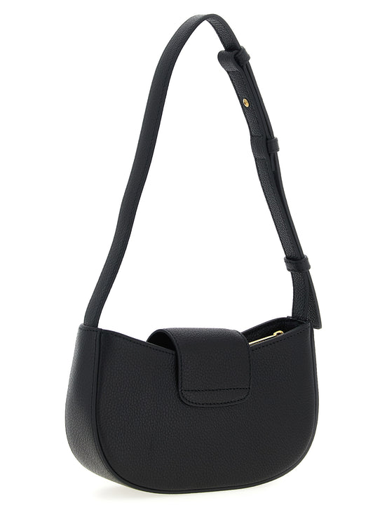 Ferragamo Black Calfskin Shoulder Bag
