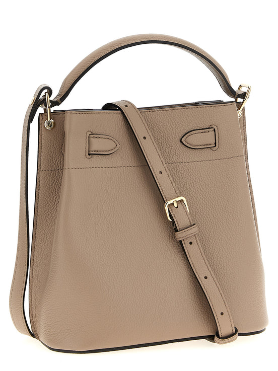 Mulberry Gray Calfskin Crossbody Bag