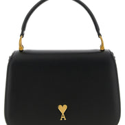 Ami Paris Black Cowhide Handbag