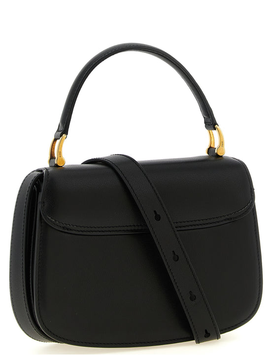 Ami Paris Black Cowhide Handbag