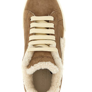 Dolce & Gabbana Brown Lambskin Sneakers