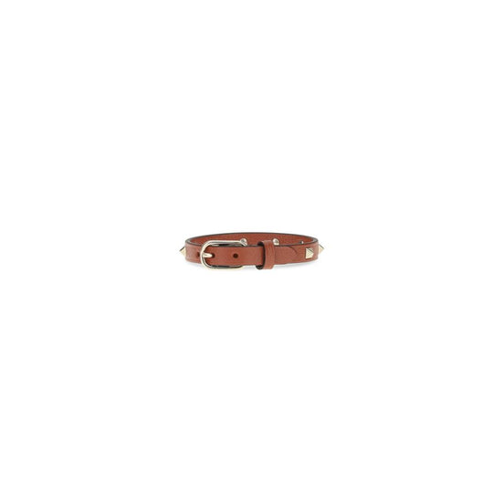 Valentino Garavani Brown Calf Leather Bos Taurus Bracelet