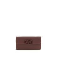 Valentino Garavani Brown Calf Leather Bos Taurus Wallet