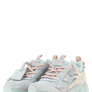 Off-White Blue Polyethylene Athletic Sneakers