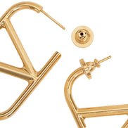 Valentino Garavani Gold Brass Earrings
