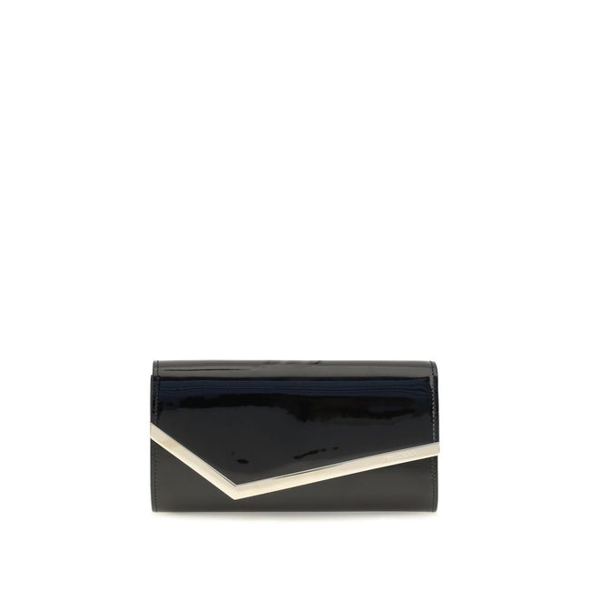 Jimmy Choo Black Calf Leather Bos Taurus Clutch Bag