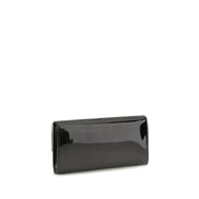 Jimmy Choo Black Calf Leather Bos Taurus Clutch Bag