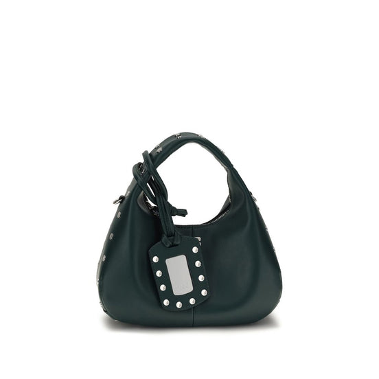 Ganni Bicolor Recycled Leather Handbag