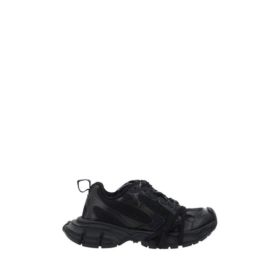 Balenciaga Black Polyurethane Chunky Sneakers