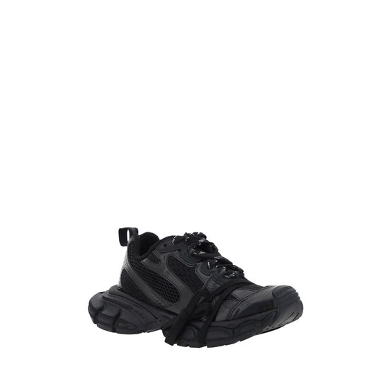 Balenciaga Black Polyurethane Chunky Sneakers