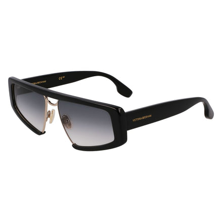 Victoria Beckham Black Metal & Plastic Sunglasses