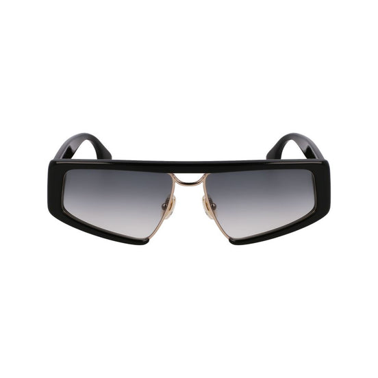 Victoria Beckham Black Metal & Plastic Sunglasses