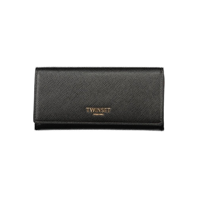 Twinset Black Polyurethane Womens Wallet