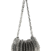 Paco Rabanne Silver Stainless Steel Shoulder Bag