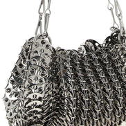 Paco Rabanne Silver Stainless Steel Shoulder Bag
