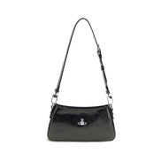 Vivienne Westwood Black Calf Leather Bos Taurus Shoulder Bag