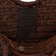 Dragon Diffusion Brown Cowhide Shoulder Bag