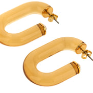 Paco Rabanne Gold Brass Earrings