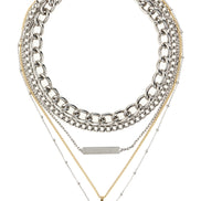 Paco Rabanne Silver Brass Necklace
