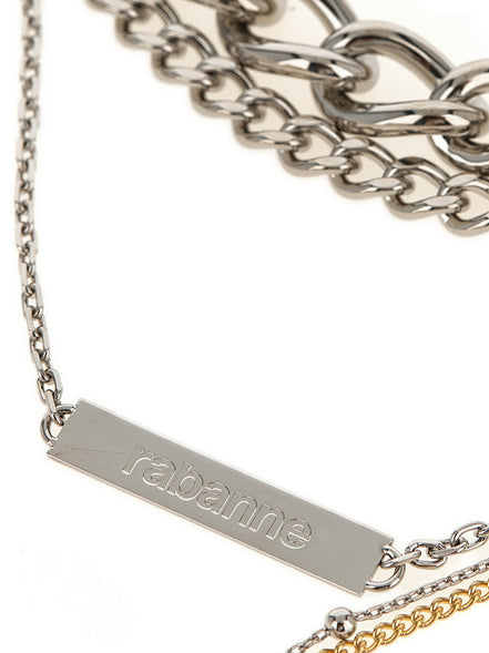 Paco Rabanne Silver Brass Necklace