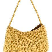 Dragon Diffusion Gold Cowhide Shoulder Bag