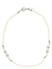 Alessandra Rich White Glass Necklace