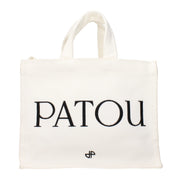 Patou White Fabric Handbag