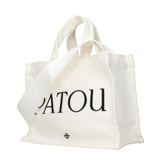 Patou White Fabric Handbag