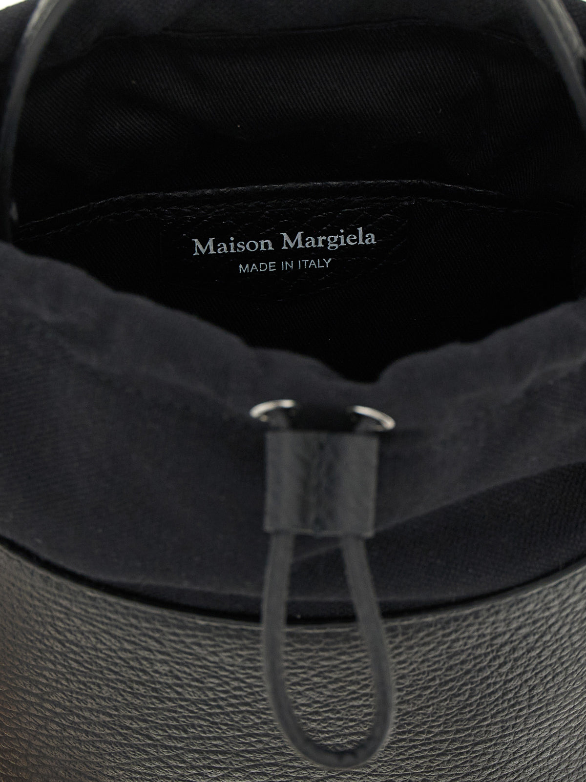 Maison Margiela Black Calfskin Bucket Bag