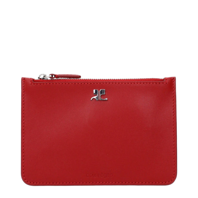 Courrèges Red Leather Wallet