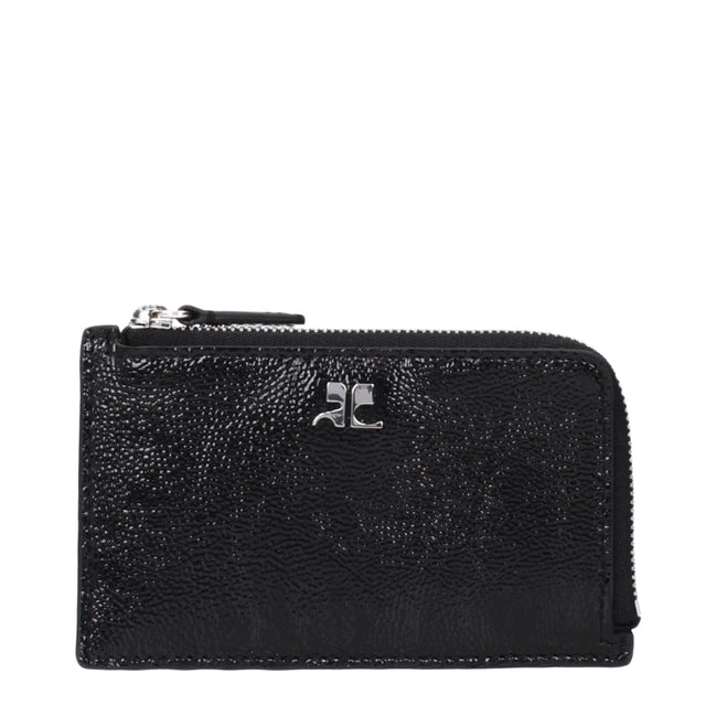 Courrèges Black Leather Wallet