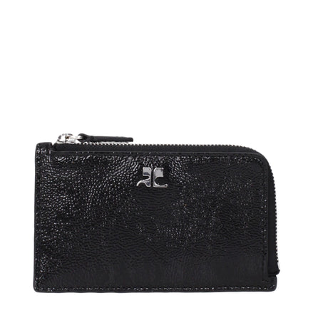Courrèges Black Leather Wallet