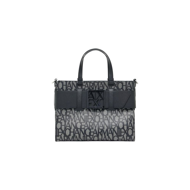Armani Exchange Black Cotton Handbag