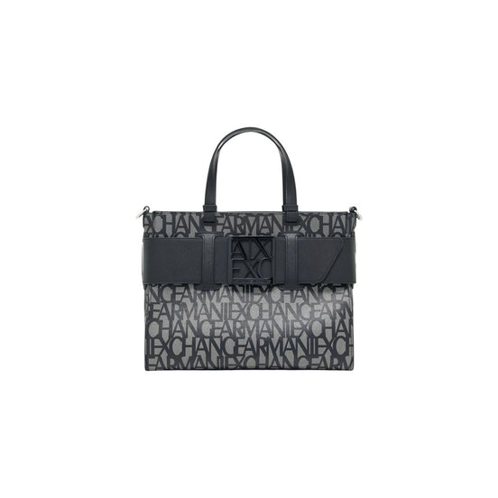 Armani Exchange Black Cotton Handbag